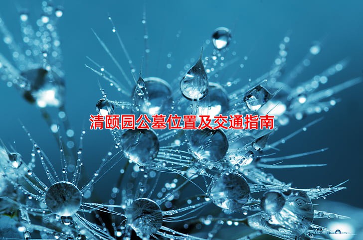 清颐园公墓位置及交通指南