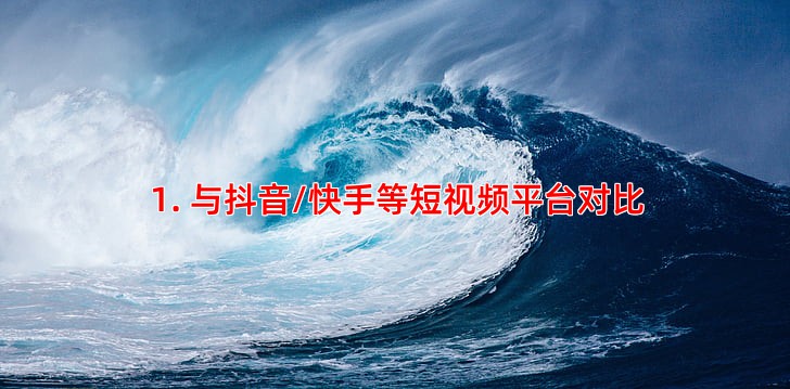 1. 与抖音/快手等短视频平台对比
