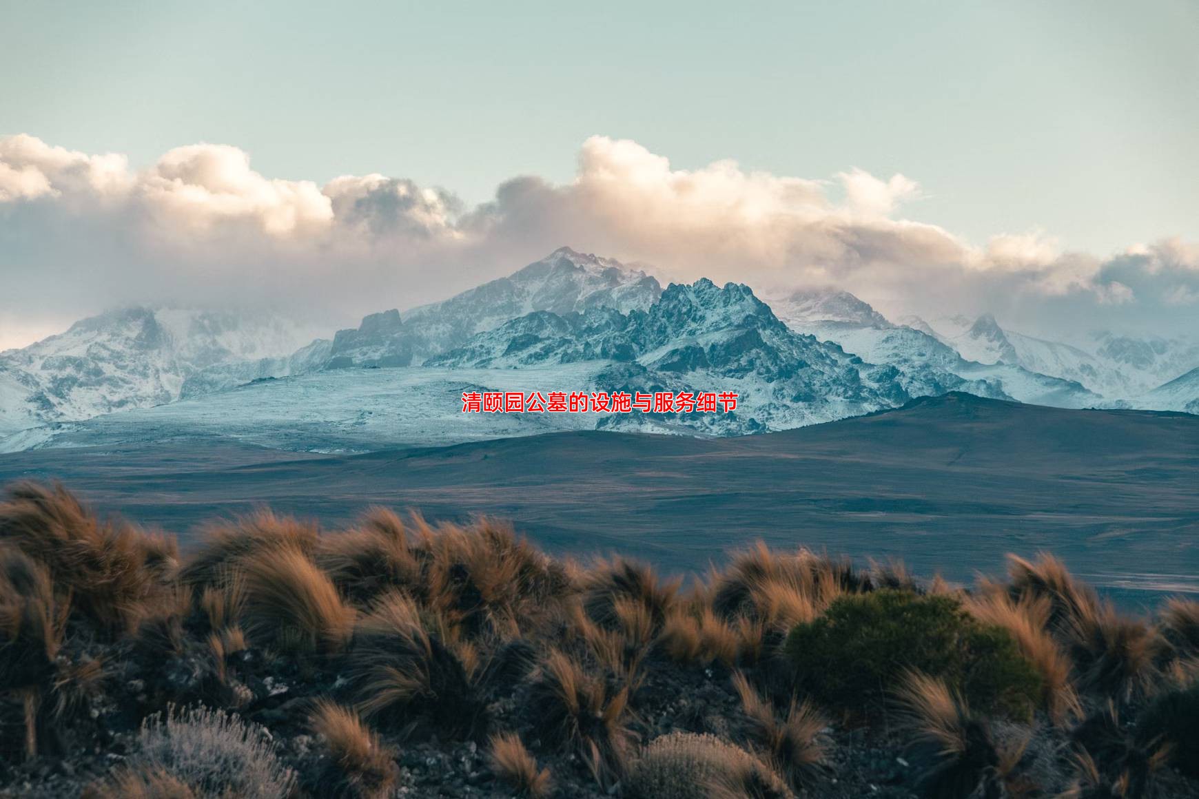 清颐园公墓的设施与服务细节