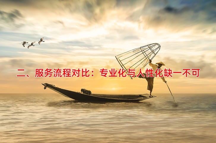 二、服务流程对比：专业化与人性化缺一不可