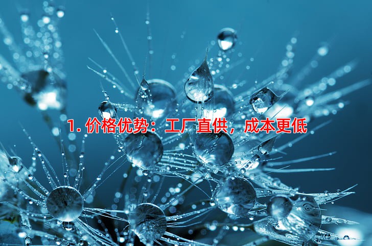 1. 价格优势：工厂直供，成本更低