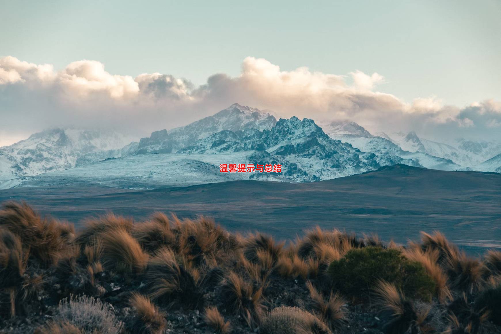 温馨提示与总结