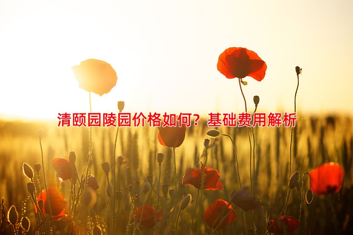 清颐园陵园价格如何？基础费用解析