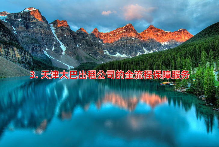 3. 天津大巴出租公司的全流程保障服务