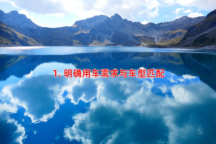 1. 明确用车需求与车型匹配