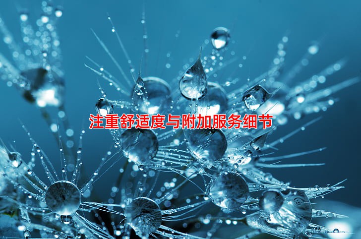 注重舒适度与附加服务细节