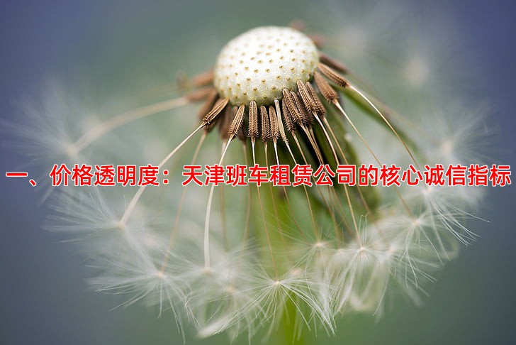 一、价格透明度：天津班车租赁公司的核心诚信指标