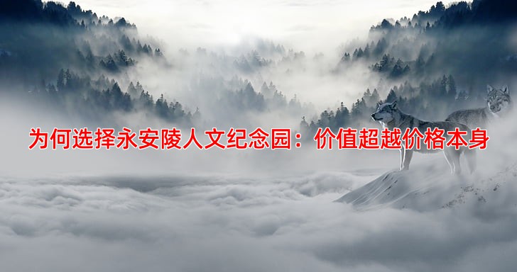 为何选择永安陵人文纪念园：价值超越价格本身