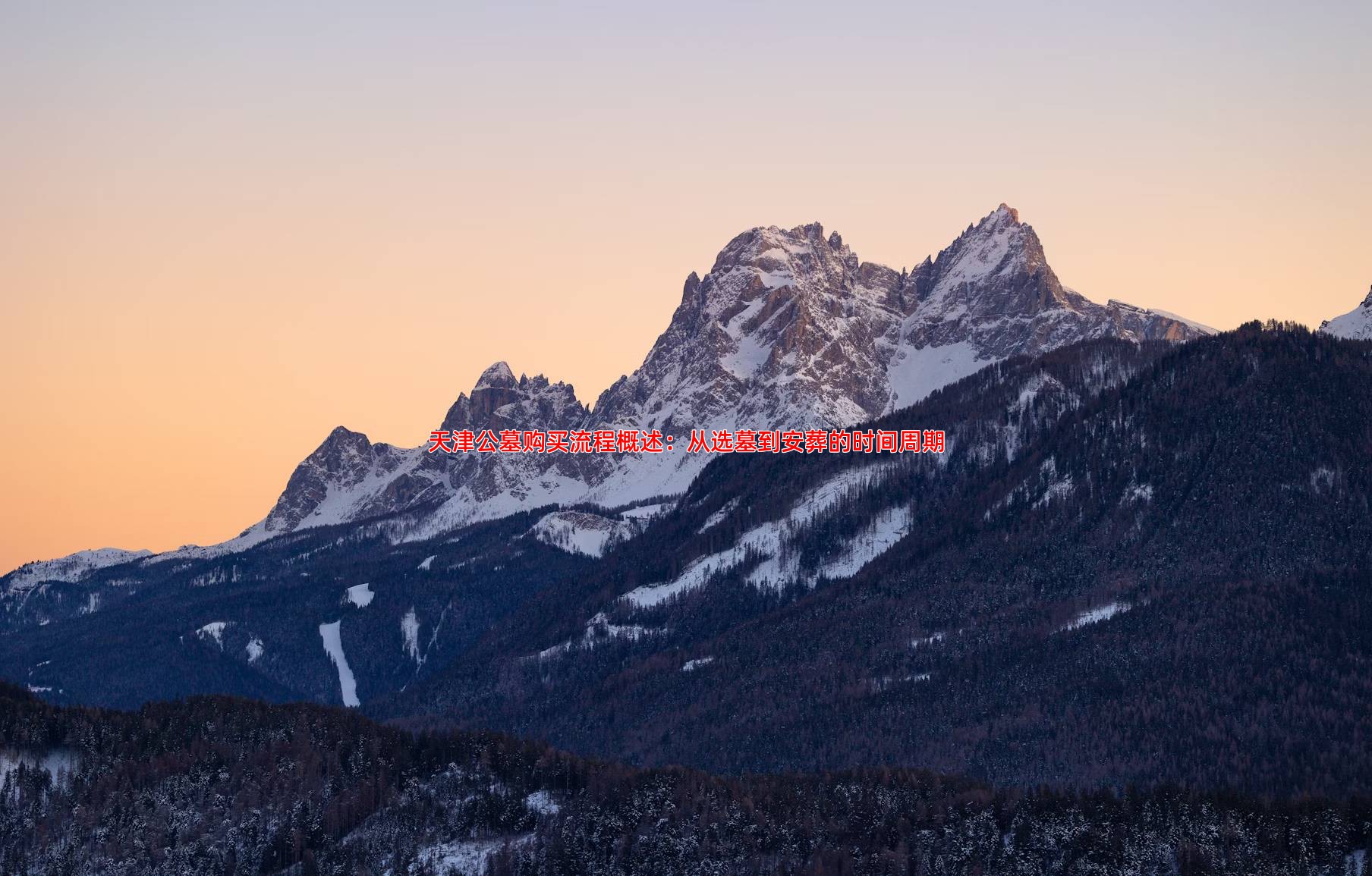 天津公墓购买流程概述：从选墓到安葬的时间周期