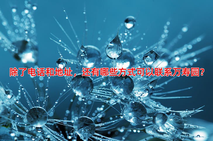 除了电话和地址，还有哪些方式可以联系万寿园？