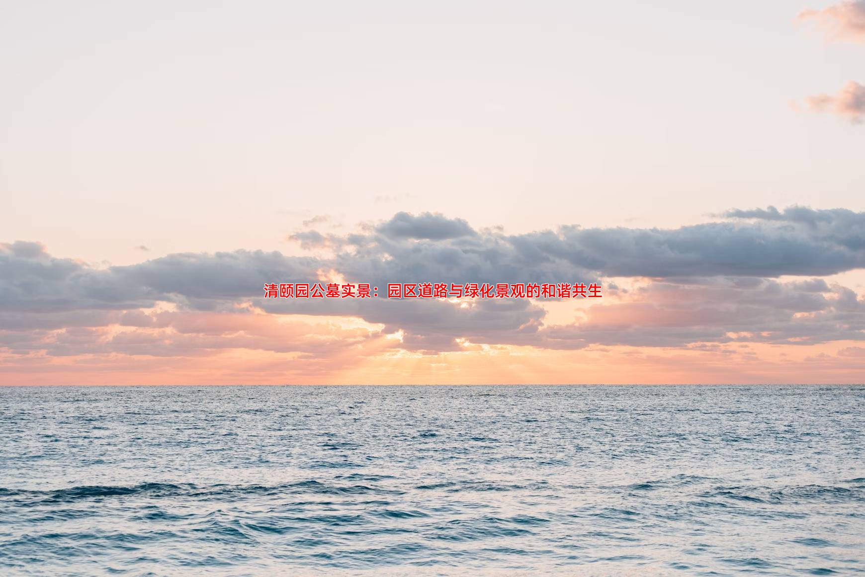 清颐园公墓实景：园区道路与绿化景观的和谐共生