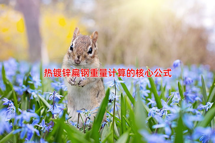 热镀锌扁钢重量计算的核心公式
