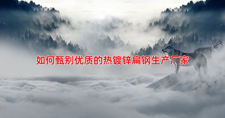 如何甄别优质的热镀锌扁钢生产厂家