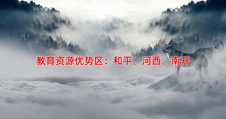 教育资源优势区：和平、河西、南开