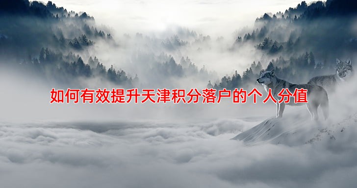如何有效提升天津积分落户的个人分值