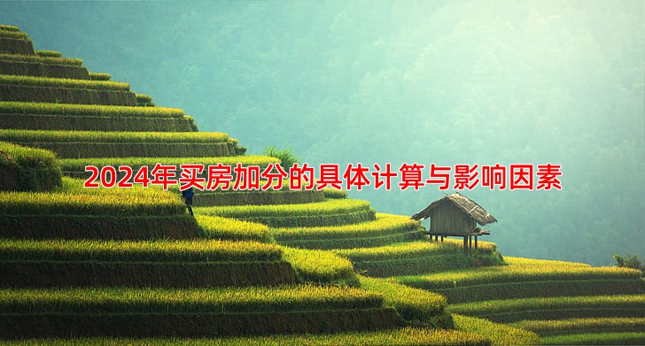 2024年买房加分的具体计算与影响因素