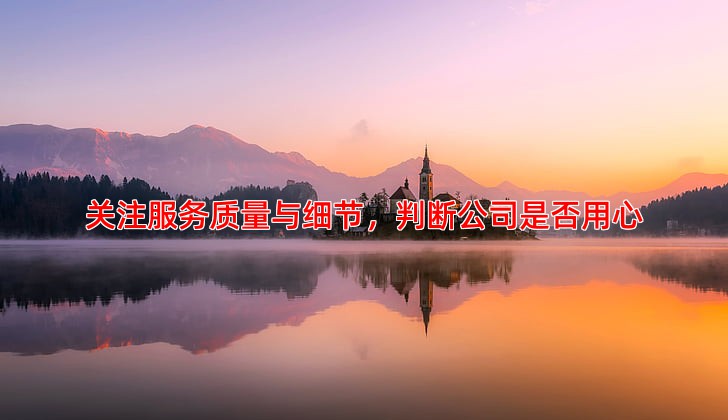 关注服务质量与细节，判断公司是否用心