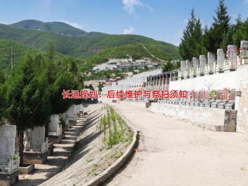 长远规划：后续维护与祭扫须知