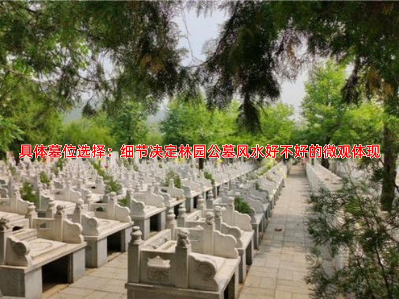 具体墓位选择：细节决定林园公墓风水好不好的微观体现