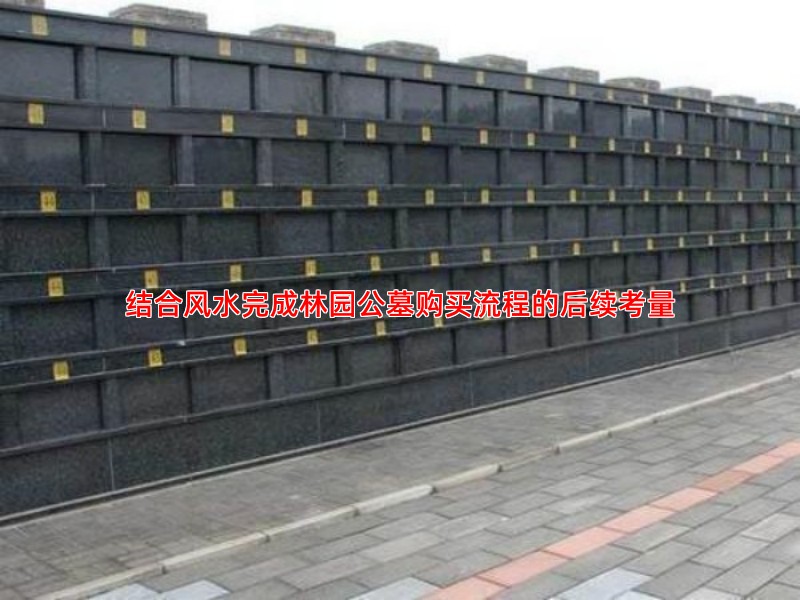 结合风水完成林园公墓购买流程的后续考量