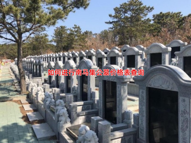 如何进行南马集公墓价格表查询