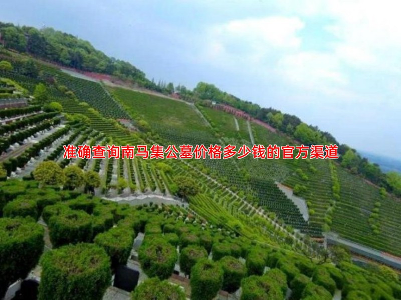 准确查询南马集公墓价格多少钱的官方渠道