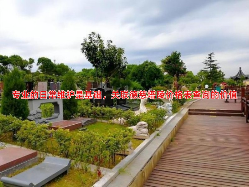 专业的日常维护是基础，关联德慈塔陵价格表查询的价值