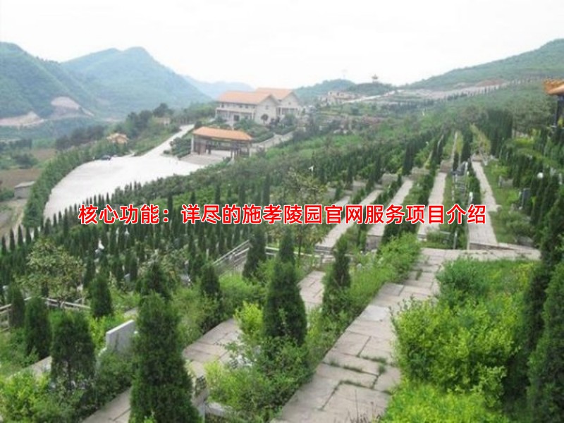 核心功能：详尽的施孝陵园官网服务项目介绍