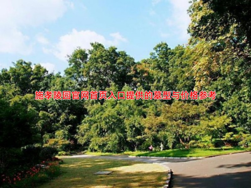 施孝陵园官网首页入口提供的墓型与价格参考