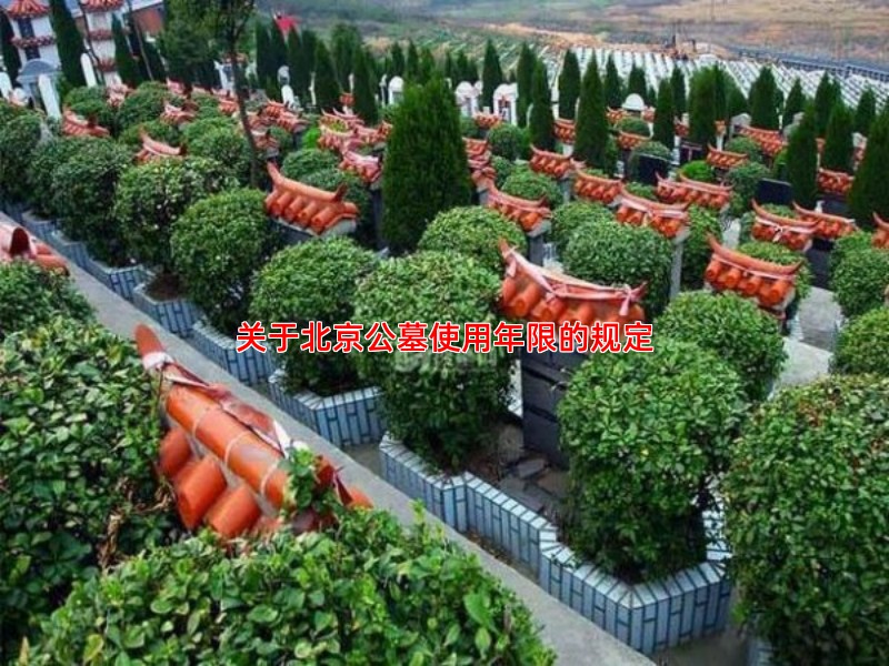 关于北京公墓使用年限的规定