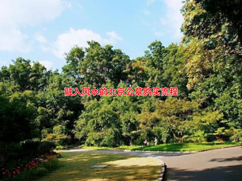 融入风水的北京公墓购买流程