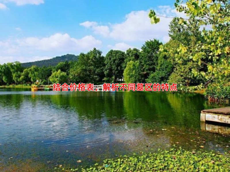 结合价格表，解析不同墓区的特点