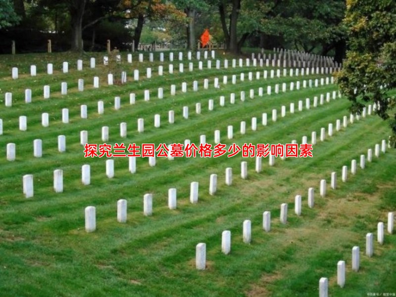 探究兰生园公墓价格多少的影响因素