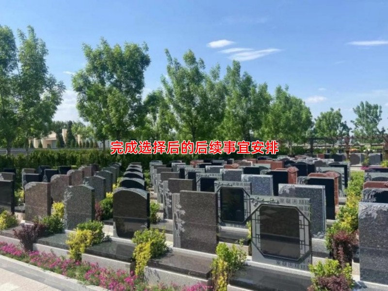 完成选择后的后续事宜安排