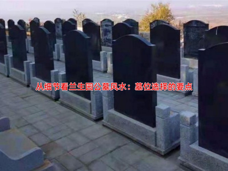 从细节看兰生园公墓风水：墓位选择的要点