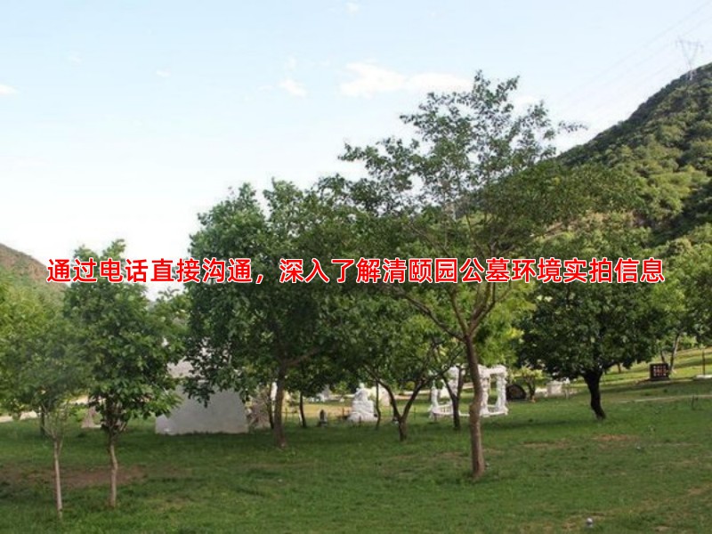 通过电话直接沟通，深入了解清颐园公墓环境实拍信息