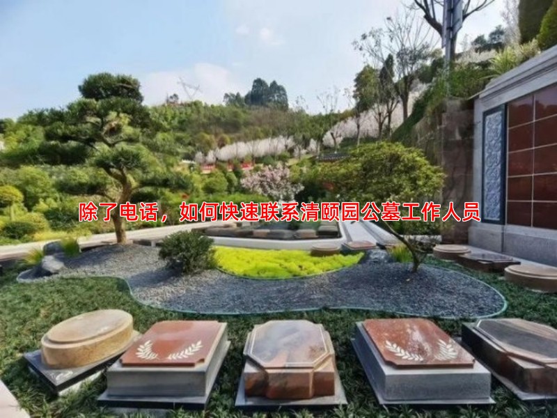 除了电话，如何快速联系清颐园公墓工作人员