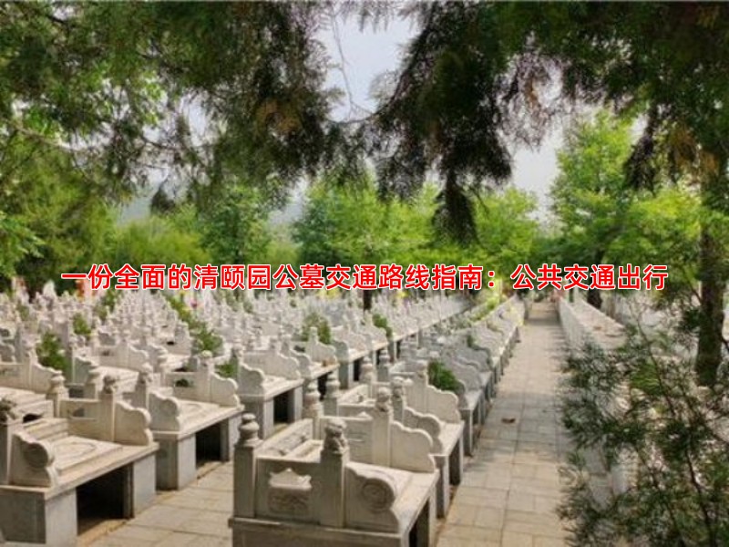 一份全面的清颐园公墓交通路线指南：公共交通出行