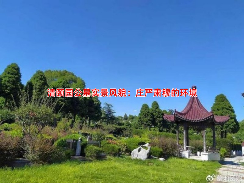 清颐园公墓实景风貌：庄严肃穆的环境