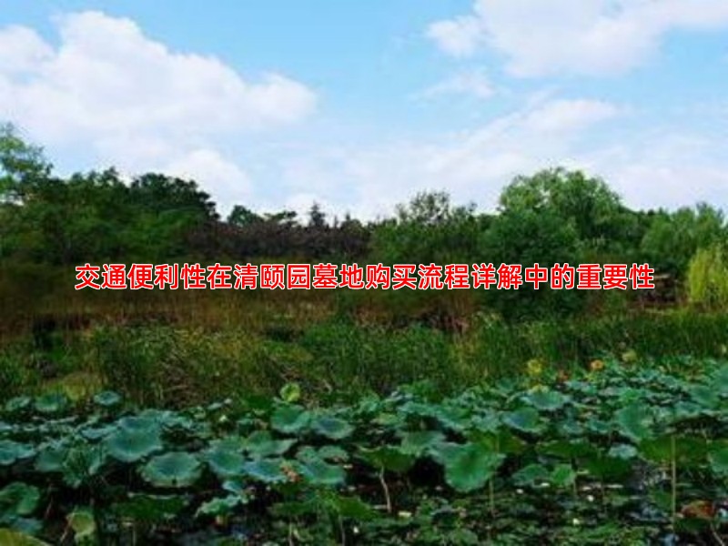 交通便利性在清颐园墓地购买流程详解中的重要性