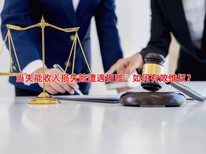 当失能收入损失险遭遇拒赔，如何有效维权？