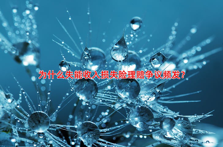 为什么失能收入损失险理赔争议频发？