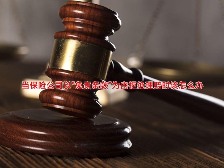 当保险公司以"免责条款"为由拒绝理赔时该怎么办