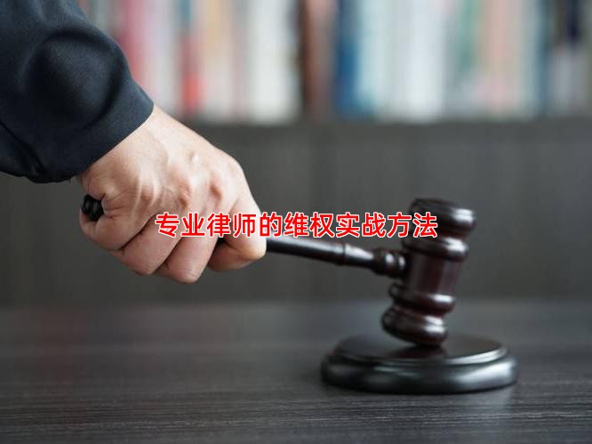 专业律师的维权实战方法