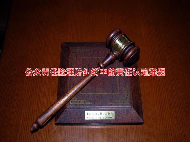 公众责任险理赔纠纷中的责任认定难题