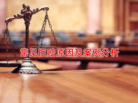 常见拒赔原因及案例分析