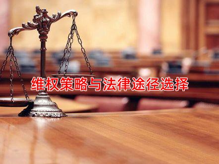 维权策略与法律途径选择
