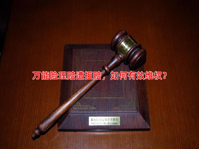 万能险理赔遭拒赔，如何有效维权？