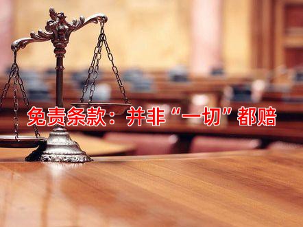 免责条款：并非“一切”都赔