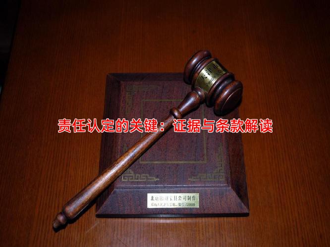 责任认定的关键：证据与条款解读